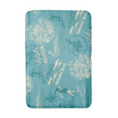 Hawaiian Travel Collage in het Blauwgroen Badmat (Voorkant Verticaal)