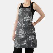  Hawaiian Travel Collage in Koolsteengrijs Schort (Insitu)