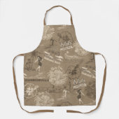  Hawaiian Travel Collage in Taupe Schort (Voorkant)