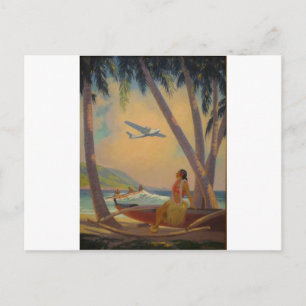 Hawaiian Travel - Hawaii Girl Dancer Briefkaart