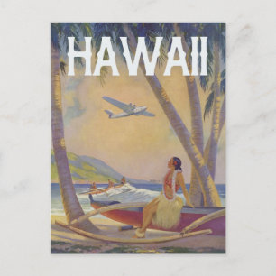 Hawaiian Travel - Hawaii Hula Dancer Briefkaart
