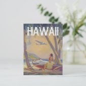  Hawaiian Travel - Hawaii Hula Dancer   Briefkaart (Staand voorkant)