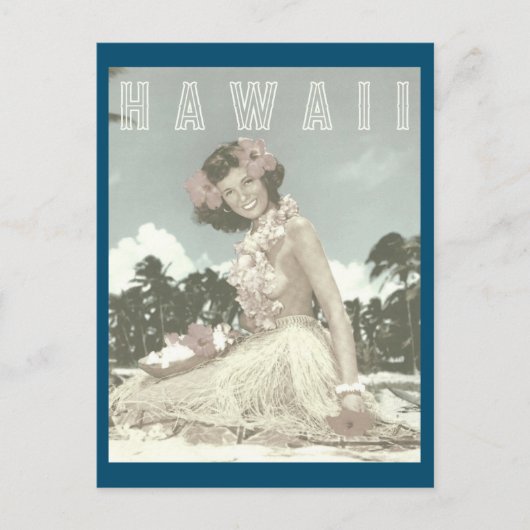 Hawaiian Travel - Hawaii Hula DancerPos Briefkaart (Voorkant)