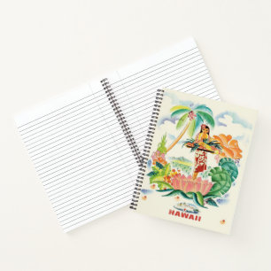 Hawaiian Travel Poster Notitieboek
