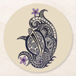 Hawaiian Tribal Honu Zee Turtle onderzetters