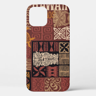 Hawaiian Tribal: stoffen lappendeken iPhone 12 Hoesje