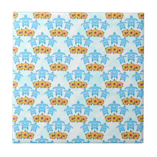 Hawaiian Tribal Zee Turtles Tegeltje
