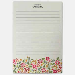 Hawaiian Tropical Flowers - Lined Post-it® Notes