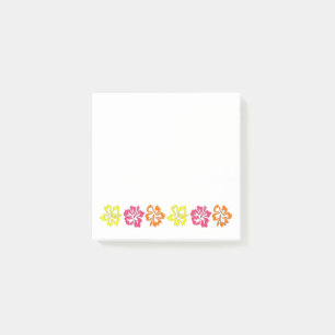 Hawaiian Tropical Hibiscus Flowers Floral print Post-it® Notes