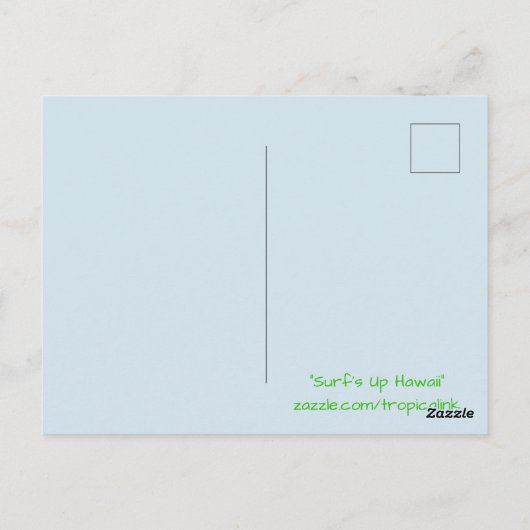 Hawaiian Tropical Island Briefkaart (Achterkant)