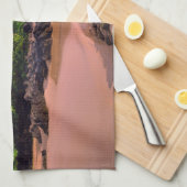 Hawaiian Tropical Sandy Beach Theedoek (Quarter Fold)