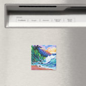 Hawaiian Tropical Seascape Magnet Magneet (Insitu (Vaatwasser))