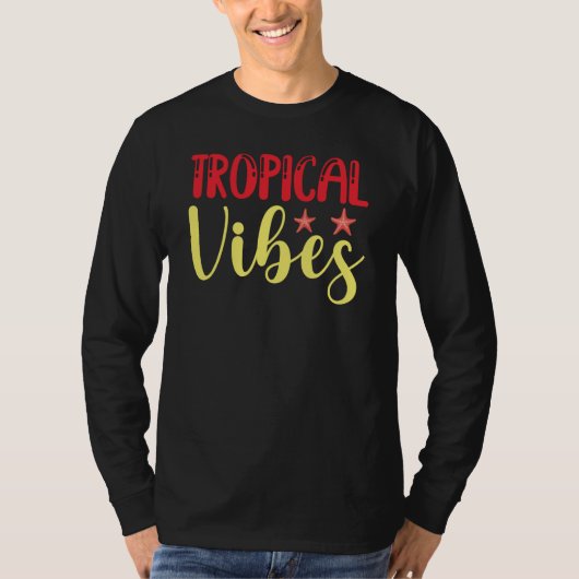 Hawaiian Tropical Vibes Tiki Hawaii T-shirt (Voorkant)