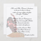 Hawaiian Tropical Wedding and Reception Kaart (Voorkant / Achterkant)