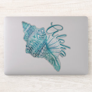 Hawaiian Turquoise Conch Shell Aloha Sticker