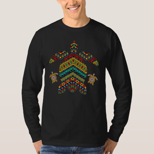 Hawaiian Turtle  Design Idee T-shirt (Voorkant)