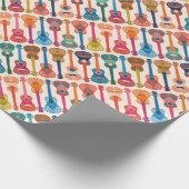 Hawaiian ukulele cadeaupapier (Hoek)