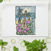 Hawaiian Ukulele, Kitchen Towel Theedoek (Gevouwen)