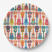 Hawaiian ukulele papieren bordje (Voorkant)