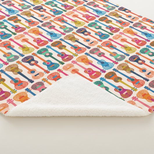 Hawaiian ukulele sherpa deken (3/4)