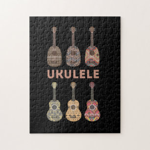 Hawaiian Ukulele types van muziekinstrumenten Legpuzzel