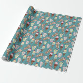 Hawaiian Vibes Wrapping Paper Cadeaupapier (Uitgerold)