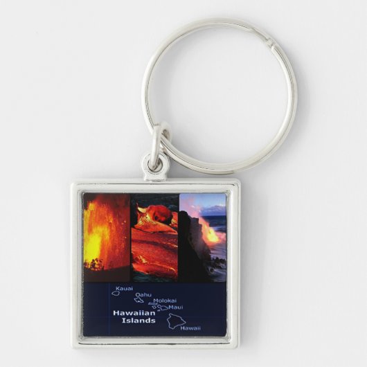 Hawaiian Volcano Sleutelhanger (Voorkant)