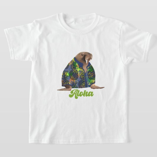 Hawaiian Walrus - Aloha T-shirt (Laagn)