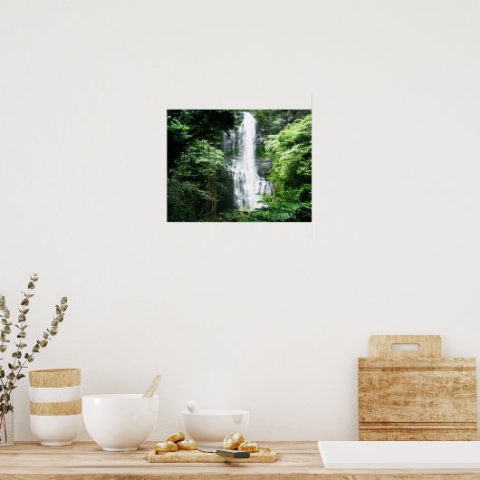 Hawaiian Waterfall Poster (Keuken)