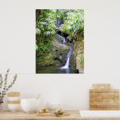 Hawaiian Waterfall Poster (Keuken)