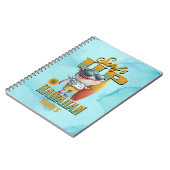 Hawaiian Waves Surf up Pidgin Slang Shark Notitieboek (Linkerzijde)