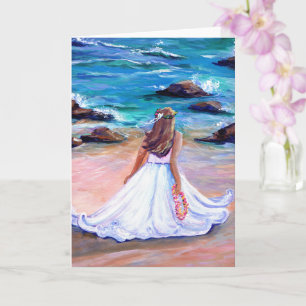 Hawaiian Wedding Aloha Wenskaart Kaart