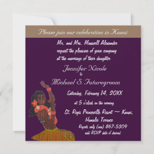 Hawaiian Wedding Celebration Kaart