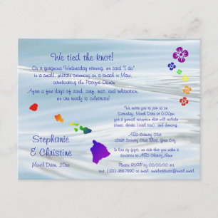 Hawaiian Wedding Kaart