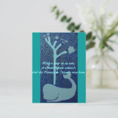 Hawaiian Whale Briefkaart (Staand voorkant)