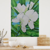 Hawaiian White Ginger Poster (Keuken)