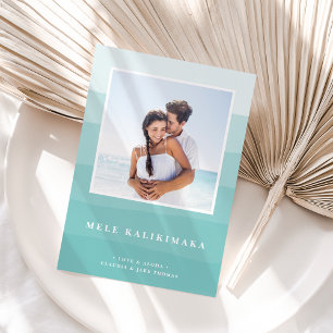 Hawaiian Wishes Foto Feestdagenkaart