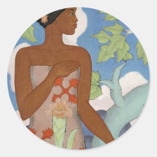 'Hawaiian Woman' - Arman Manookian Sticker