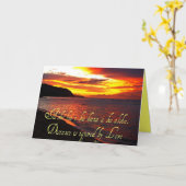 Hawaiian Words and Quotes Kaart (Gele Bloem)