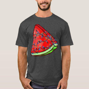 Hawaiian Xmas lights Watermeloen Zomer Kerstmis I T-shirt