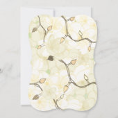 Hawaiian Zachte Zon Witte Bloemen Kerst: Groen Kaart (Achterkant)