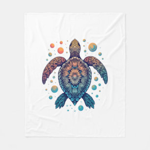 Hawaiian Zee Turtle Stropdas-Dye Hawaii Vacation B Fleece Deken