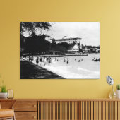 HawaiiBeachfront-scène FotoHawaii Canvas Afdruk (Insitu (Woonkamer))