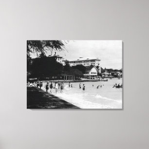 HawaiiBeachfront-scène FotoHawaii Canvas Afdruk