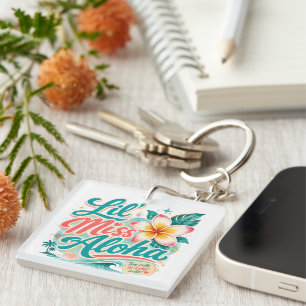 Hawaiicultuur - Lil Miss Aloha Sleutelhanger