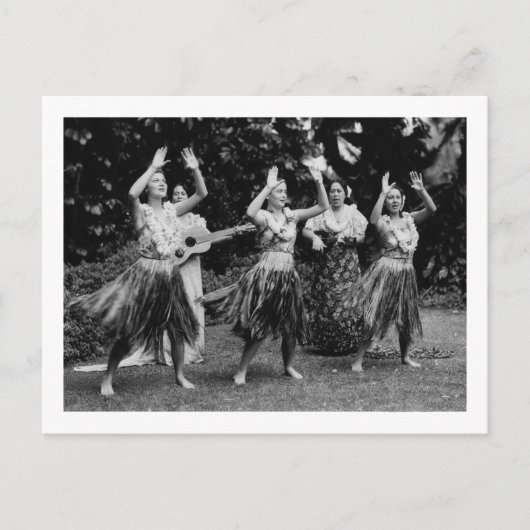 HawaiiHula danseres fotoHawaii Briefkaart (Voorkant)