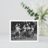 HawaiiHula danseres fotoHawaii Briefkaart (Staand voorkant)