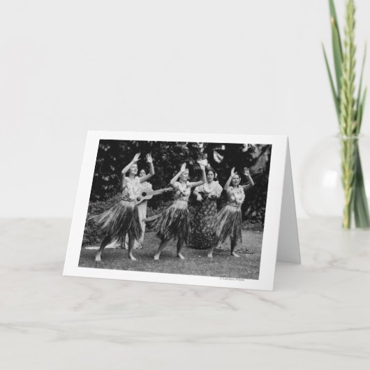 HawaiiHula danseres fotoHawaii Kaart (Voorkant)