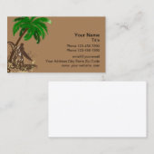 Hawaiitisch Surf Thema Botanisch Visitekaartje (Voorkant / Achterkant)