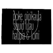 Hawaiitische afdruk groot cadeauzakje (Achterkant)